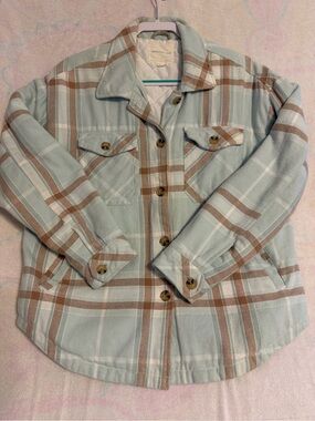 Aeropostale White Quilted Jacket Lining with Beige Label